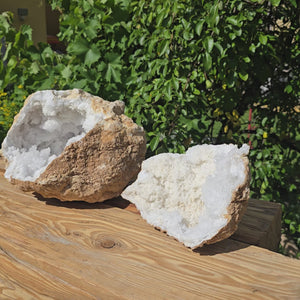 Quarz Geode geöffnet -XXL– Glücksgeode – Stabilität und Klarheit – 30x25x20cm- Unikat Nr. 2