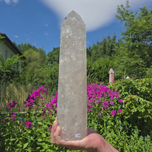 Bergkristall, Quarz, Obelisk geschliffen - 35x9x7 cm - Nr 44