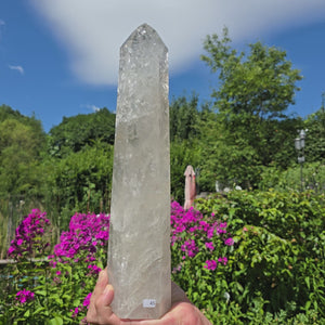Bergkristall, Quarz, Obelisk geschliffen - 36x8x6 cm - Nr 45