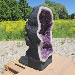Amethyst Druse – Geode – Harmonie und Entspannung - 130x75x54cm - Nr. 101