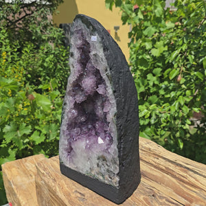 Amethyst Druse – Geode - 35x19x15cm und 10,2kg – Steinwelten OG - Nr. 256, perfect for stylish interiors and meditation spaces