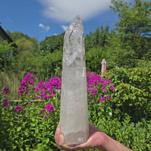 Bergkristall, Quarz, Obelisk geschliffen - 33x9x7 cm - Nr 47