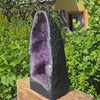 Amethyst Druse – Geode - 37x17x17cm und 8,8kg – Steinwelten OG - Nr. 274 showcased outdoors