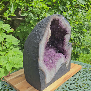 Amethyst Druse – Geode – Harmonie und Entspannung - 31x24x20cm - Nr. 463