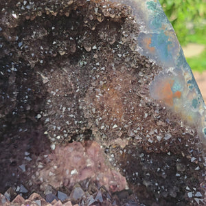 Amethyst Druse – Geode - 27x26x19cm und 14,4kg – Steinwelten OG - Nr. 209, ideal for home decor and meditation