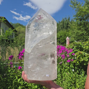 Bergkristall, Quarz, Obelisk geschliffen - 36x18x11 cm - Nr 29