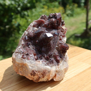 Seltene Hämatit Quarz Bergkristall Stufe (Eisenquarz) 15x10x5cm Marokko Nr. 38