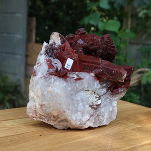Seltene Hämatit Quarz Bergkristall Stufe (Eisenquarz) 16x14x12cm Marokko Nr. 32