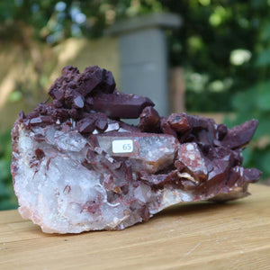 Seltene Hämatit Quarz Bergkristall Stufe (Eisenquarz) 20x7x11cm Marokko Nr. 65