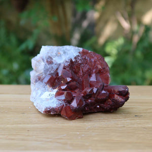 Seltene Hämatit Quarz Bergkristall Stufe (Eisenquarz) 12x9x5cm Marokko Nr. 59