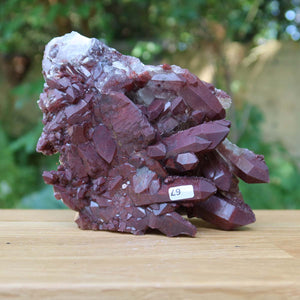 Seltene Hämatit Quarz Bergkristall Stufe (Eisenquarz) 18x12x8cm Marokko Nr. 67
