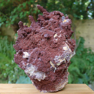 Seltene Hämatit Quarz Bergkristall Stufe (Eisenquarz) 30x21x20cm Marokko Nr. 35