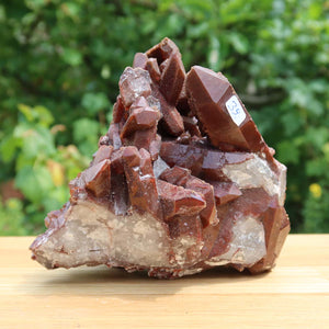 Seltene Hämatit Quarz Bergkristall Stufe (Eisenquarz) 15x13x14cm Marokko Nr. 39