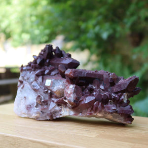 Seltene Hämatit Quarz Bergkristall Stufe (Eisenquarz) 20x7x11cm Marokko Nr. 65