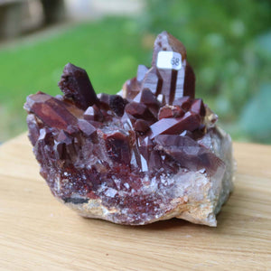 Seltene Hämatit Quarz Bergkristall Stufe (Eisenquarz) 12x11x9cm Marokko Nr. 68