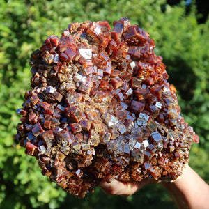 Vanadinit - Natürliche Kristallstufe aus Marokko 30x17x13cm - 8,2kg Nr.101 in leuchtenden Farben