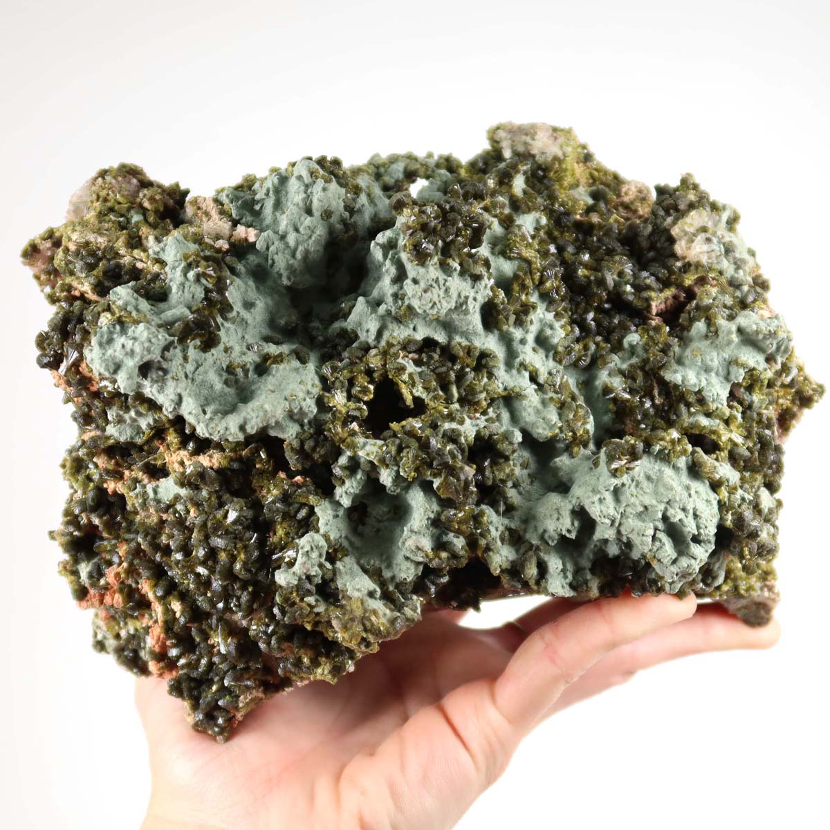 Wunderschöner 1A Epidot Kristall aus Marokko, naturbelassen und ideal für Mineralien Sammler. Perfekt zur Erholung und Regeneration.