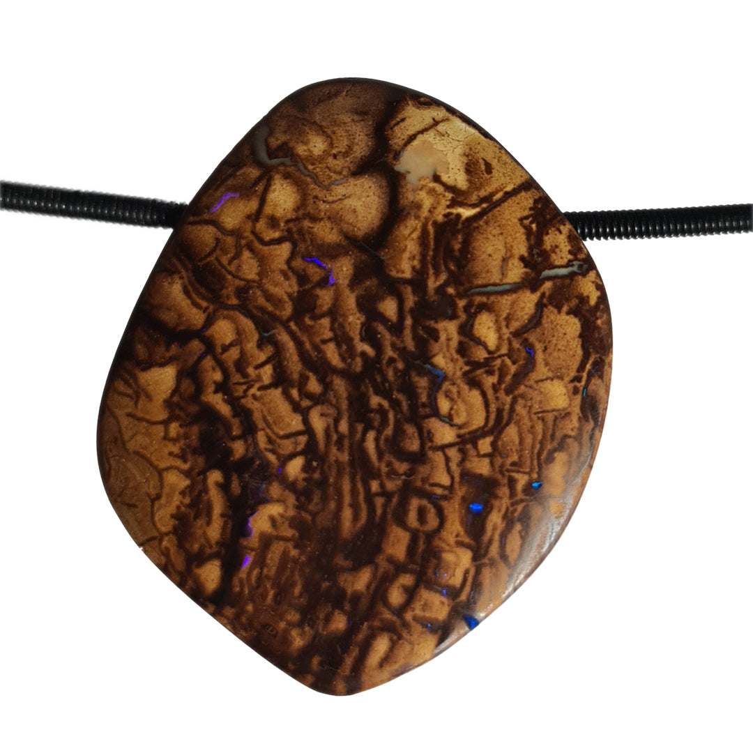 Boulder Opal Naturstein Anhänger von Steinwelten