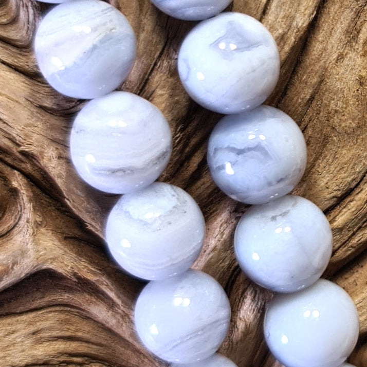 Chalcedon Kettenstrang von Steinwelten