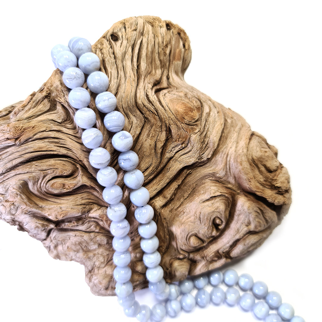 Chalcedon Kettenstrang von Steinwelten