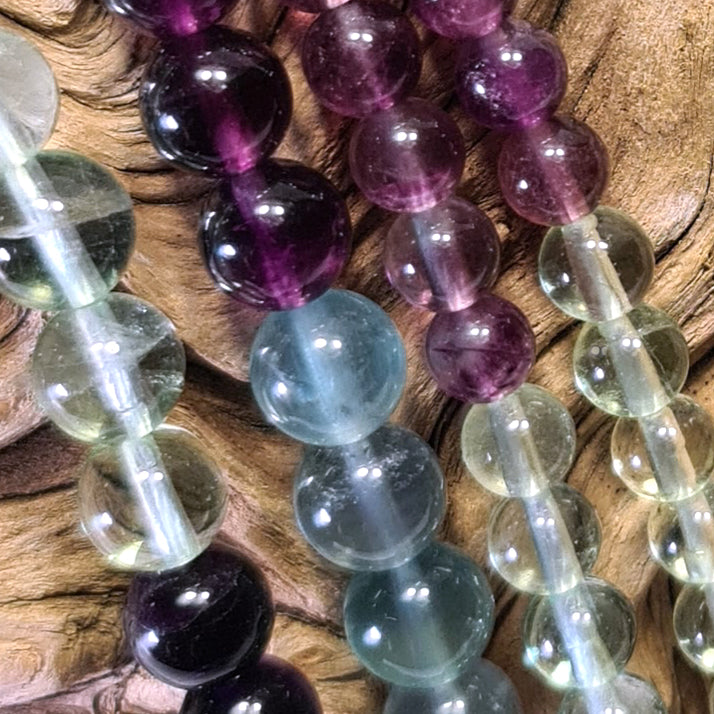 Fluorit Edelsteinstrang von Steinwelten